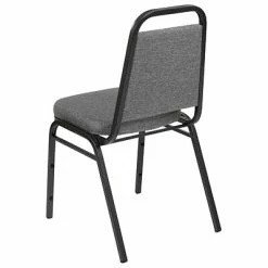 Wholesale 😍 Stacking & Folding Chairs Flash Furniture Fabric Banquet Folding Chair, Gray Fabric/Silver Vein Frame, 4-Pieces (4FDBHF1SVBCG) ⭐ -Advantage Shop sp155707153 s7
