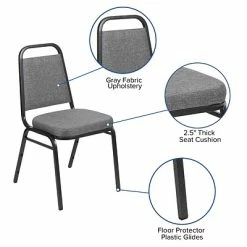 Coupon 😍 Stacking & Folding Chairs Flash Furniture Fabric Banquet Folding Chair, Gray Fabric/Silver Vein Frame (FDBHF1SVBCG) ✔️ -Advantage Shop sp155712743 s7