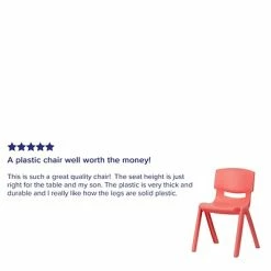 Hot Sale 🔥 Stacking & Folding Chairs Flash Furniture Plastic Student Stacking Chair, Red, 4-Pieces (4YUYCX4004RED) 🌟 -Advantage Shop sp155712941 s7
