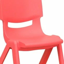 Hot Sale 🔥 Stacking & Folding Chairs Flash Furniture Plastic Student Stacking Chair, Red, 4-Pieces (4YUYCX4004RED) 🌟 -Advantage Shop sp155712947 s7