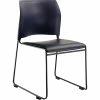 Hot Sale ❤️ National Public Seating Stacking Chairs NPS 8700 Series Cafetorium Stack Chair, Black Vinyl Seat/Black Backrest (8710-11-10) 💯 -Advantage Shop sp160038389 s7