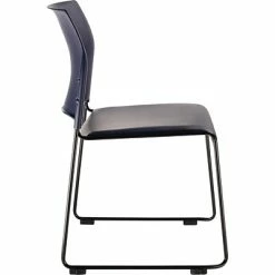 Hot Sale ❤️ National Public Seating Stacking Chairs NPS 8700 Series Cafetorium Stack Chair, Black Vinyl Seat/Black Backrest (8710-11-10) 💯 -Advantage Shop sp160038391 s7