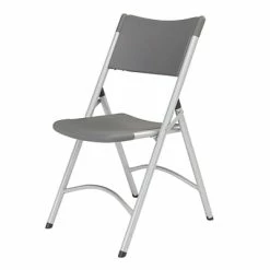 Hot Sale 🎉 National Public Seating Folding Chairs NPS 600 Series Heavy Duty Plastic Folding Chair, Charcoal Slate, 4 Pack (620/4) 🎉 -Advantage Shop sp160038398 s7
