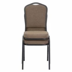 Cheapest ✔️ Stacking Chairs National Public Seating 9300 Series Deluxe Fabric Upholstered Stack Chair, Natural Taupe/Black Sandtex, 2 Pack (9378-BT/2) 🧨