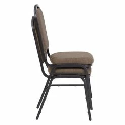 Cheapest ✔️ Stacking Chairs National Public Seating 9300 Series Deluxe Fabric Upholstered Stack Chair, Natural Taupe/Black Sandtex, 2 Pack (9378-BT/2) 🧨 -Advantage Shop sp160038418 s7