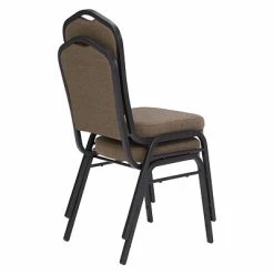 Cheapest ✔️ Stacking Chairs National Public Seating 9300 Series Deluxe Fabric Upholstered Stack Chair, Natural Taupe/Black Sandtex, 2 Pack (9378-BT/2) 🧨 -Advantage Shop sp160038419 s7