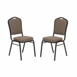 Cheapest ✔️ Stacking Chairs National Public Seating 9300 Series Deluxe Fabric Upholstered Stack Chair, Natural Taupe/Black Sandtex, 2 Pack (9378-BT/2) 🧨 -Advantage Shop sp160038423 s7