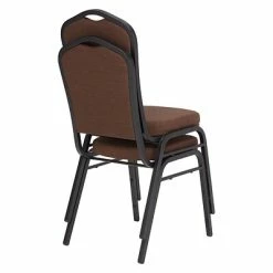 Best reviews of 😉 National Public Seating Stacking Chairs NPS 9300 Series Deluxe Fabric Upholstered Stack Chair, Natural Chocolate/Black Sandtex, 2 Pack (9361-BT/2) 😀 -Advantage Shop sp160038529 s7
