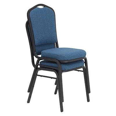Coupon ❤️ National Public Seating Stacking Chairs NPS 9300 Series Deluxe Fabric Upholstered Stack Chair, Natural Blue/Black Sandtex, 2 Pack (9374-BT/2) 🌟 4 Coupon ❤️ National Public Seating Stacking Chairs NPS 9300 Series Deluxe Fabric Upholstered Stack Chair, Natural Blue/Black Sandtex, 2 Pack (9374-BT/2) 🌟 - Image 2
