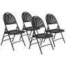 Top 10 💯 National Public Seating NPS 1100 Series Polyfold Fan Back Triple Brace Double Hinge Folding Chairs, Black/Black, 4/Pack (1110/4) ✨