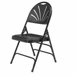Top 10 💯 National Public Seating NPS 1100 Series Polyfold Fan Back Triple Brace Double Hinge Folding Chairs, Black/Black, 4/Pack (1110/4) ✨ -Advantage Shop sp160038570 s7