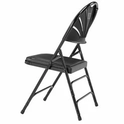 Top 10 💯 National Public Seating NPS 1100 Series Polyfold Fan Back Triple Brace Double Hinge Folding Chairs, Black/Black, 4/Pack (1110/4) ✨ -Advantage Shop sp160038572 s7