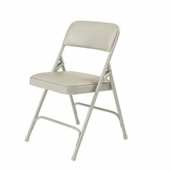 Outlet ❤️ National Public Seating NPS 1200 Series Vinyl Padded Premium Folding Chairs, Warm Grey/Grey, 4/Pack (1202/4) 🛒 -Advantage Shop sp160038580 s7