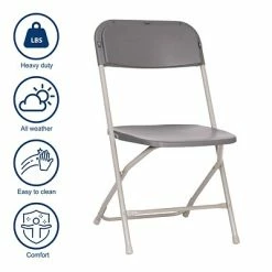 Outlet 👍 Stacking & Folding Chairs Flash Furniture Hercules™ Plastic Big And Tall Commercial Folding Chair, Gray, 4/Pack (4LEL3WGY) ⭐ 13 Outlet 👍 Stacking & Folding Chairs Flash Furniture Hercules™ Plastic Big And Tall Commercial Folding Chair, Gray, 4/Pack (4LEL3WGY) ⭐ -Advantage Shop sp181497480 s7
