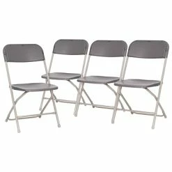 Outlet 👍 Stacking & Folding Chairs Flash Furniture Hercules™ Plastic Big And Tall Commercial Folding Chair, Gray, 4/Pack (4LEL3WGY) ⭐ 17 Outlet 👍 Stacking & Folding Chairs Flash Furniture Hercules™ Plastic Big And Tall Commercial Folding Chair, Gray, 4/Pack (4LEL3WGY) ⭐ -Advantage Shop sp181497484 s7