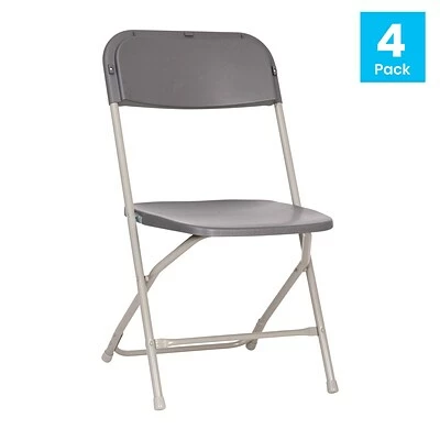 Outlet 👍 Stacking & Folding Chairs Flash Furniture Hercules™ Plastic Big And Tall Commercial Folding Chair, Gray, 4/Pack (4LEL3WGY) ⭐ 10 Outlet 👍 Stacking & Folding Chairs Flash Furniture Hercules™ Plastic Big And Tall Commercial Folding Chair, Gray, 4/Pack (4LEL3WGY) ⭐ - Image 8