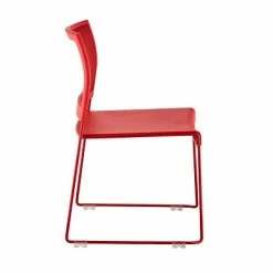Flash Sale ⌛ Stacking & Folding Chairs Safco® Currant™ Steel High Density Stack Chair, Red, 4PK (4271RM) 🌟 -Advantage Shop sp25545842 s7