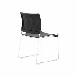 Budget ❤️ Stacking & Folding Chairs Safco® Currant™ Steel High Density Stack Chair, Black/Chrome, 4PK (4271CM) ✔️ -Advantage Shop sp25545845 s7