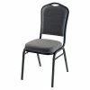 Buy 🤩 National Public Seating Stacking Chairs NPS 9300 Series Deluxe Fabric Upholstered Stack Chair, Natural Graystone/Black Sandtex (9362-BT) ✨ -Advantage Shop sp26329385 s7
