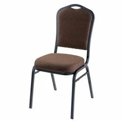 Best deal ✔️ National Public Seating Stacking Chairs NPS 9300 Series Deluxe Fabric Upholstered Stack Chair, Natural Chocolate/Black Sandtex, 4 Pack (9361-BT/4) 🔥