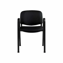 Brand new 😀 Global Stacking Chairs Offices To Go Fabric Office Chair, Patterned Black, 2/Pack (OTG11703) 😍