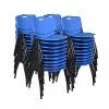 Flash Sale 👍 Stacking Chairs Regency 'M' Stack Chair (40 Pack)- Blue (4700BE40PK) 🛒