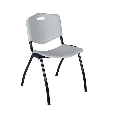 Budget 🥰 Stacking Chairs Regency 'M' Stack Chair- Grey ✨ 3 Budget 🥰 Stacking Chairs Regency 'M' Stack Chair- Grey ✨