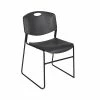 Promo 😀 Stacking Chairs Regency Zeng Stack Chair (4 Pack)- Black ⌛