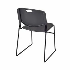 New ✔️ Stacking Chairs Regency Zeng Stack Chair (8 Pack)- Black 💯 -Advantage Shop sp4547955 s7 1