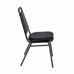 Best Pirce ⭐ Stacking Chairs Regency Vinyl Restaurant Stack Chair, Black, 40/Pack (8029BK40PK) 👍 -Advantage Shop sp4547973 s7 1