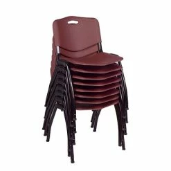 Brand new 🎁 Stacking Chairs Regency 'M' Stack Chair (8 Pack)- Burgundy 🥰