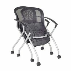 Best Pirce 🔔 Nesting Chairs Regency Cadence Mesh Nesting Chair, Black, 12/Pk (2309BK12PK) 👍 -Advantage Shop sp4554315 s7
