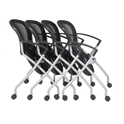 Promo β€οΈ Nesting Chairs Regency Cadence Mesh Nesting Chair, Black (2309BK4PK) π 5 Promo β€οΈ Nesting Chairs Regency Cadence Mesh Nesting Chair, Black (2309BK4PK) π - Image 3