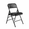 Best Pirce 👏 National Public Seating Folding Chairs NPS 1300 Series Premium Vinyl Upholstered Triple Brace Double Hinge Folding Chair, Black, 4 Pack (1310/4) 😀