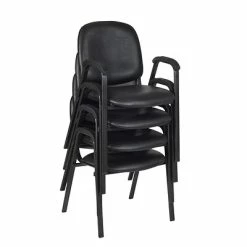 Best Pirce 🎉 Stacking Chairs Regency Ace Vinyl Stack Chair, Black (2125LBK) 😍 -Advantage Shop sp56712868 s7