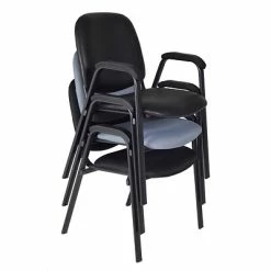 Buy 🤩 Stacking Chairs Regency Ace Fabric Stack Chair, Midnight Black (2125BK) 👍 -Advantage Shop sp56712936 s7