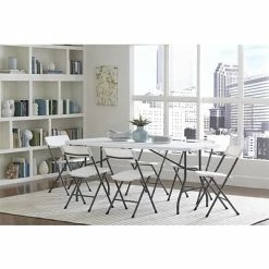 Cheap ⭐ Folding Chairs Cosco Folding Resin Office Chairs, White, 4/Pack (37825WSP4E) 🔥 -Advantage Shop sp60784017 s7