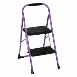 Cheapest 🛒 Folding Chairs Cosco Two Step Big Step Folding Step Stool With Rubber Hand Grip (11308PRP1E) ⌛