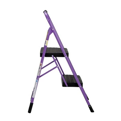 Cheapest ๐ Folding Chairs Cosco Two Step Big Step Folding Step Stool With Rubber Hand Grip (11308PRP1E) โ 4 Cheapest ๐ Folding Chairs Cosco Two Step Big Step Folding Step Stool With Rubber Hand Grip (11308PRP1E) โ - Image 2