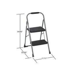 Hot Sale 🌟 Folding Chairs Cosco Two Step Big Step Folding Step Stool With Rubber Hand Grip (11308SWB1E) 🌟 -Advantage Shop sp60785692 s7
