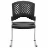 Hot Sale 🤩 Stacking Chairs Raynor Eurotech S4000 Plastic Aire Stackable Chair, Black, 4/Carton 🎁 -Advantage Shop sp69181581 s7