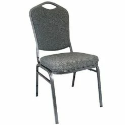 Promo 🔥 Banquet Chairs Advantage Charcoal Gray Crown Back Banquet Chair 2 Pack (CBBC-109-2) ⭐