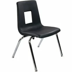 Wholesale 😀 Stacking Chairs Advantage Black Student Stack School Chair - 16" (ADVSSC16BLK50) 🎁