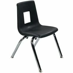 Best Pirce 😀 Stacking Chairs Advantage Black Student Stack School Chair - 14" (ADVSSC14BLK50) 👍