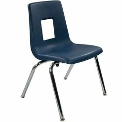 Deals 🥰 Stacking Chairs Advantage Navy Student Stack School Chair - 16" (ADVSSC16NAVY25) 👍