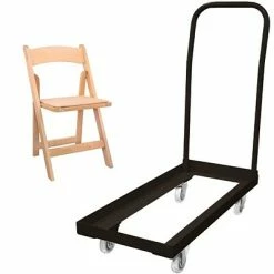 Wholesale 🤩 Advantage Folding Table Cart With 20 Natural Wood Folding Chairs (1DHCDWFCFNWF20) ❤️