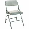 Hot Sale 😀 Folding Chairs Advantage Gray Padded Metal Folding Chair, Gray 1" Vinyl Seat 80 Pack (DPI903V-GG) 🔔 -Advantage Shop sp7504932 s7