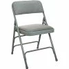 Budget 🌟 Folding Chairs Advantage Grey Padded Metal Folding Chair, Grey 1" Fabric Seat 80 Pack (DPI903F-GG) 👍