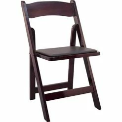 Top 10 😀 Folding Chairs Advantage Mahogany Wood Folding Wedding Chairs 40 Pack (WFC-M-40) 😀