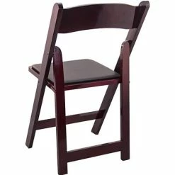 Best deal 💯 Folding Chairs Advantage Mahogany Wood Folding Wedding Chair, 80 Pack (WFC-M) 🤩 -Advantage Shop sp7504977 s7 1